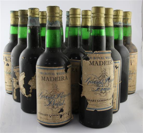 Fourteen bottles of 1981 Royal Wedding Madeira Special Reserve Bual,